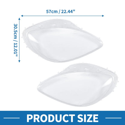 Car Front Left Right Headlight Lens Covers for Chevrolet Corvette C6 (2005-2013)