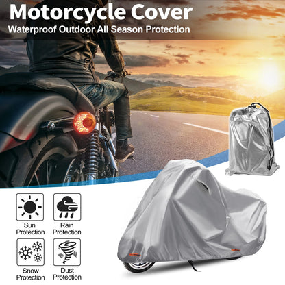 Motorcycle Cover 210D-PU Grey for Honda Super Cub 110 (2017–2023)