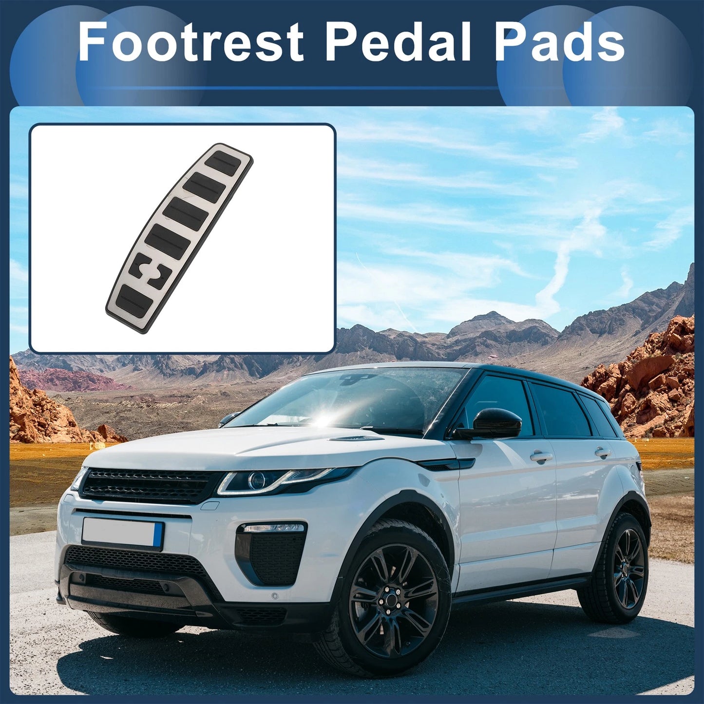 Footrest Pedals Cover for Land Rover Range Rover Sport (2005–2013)