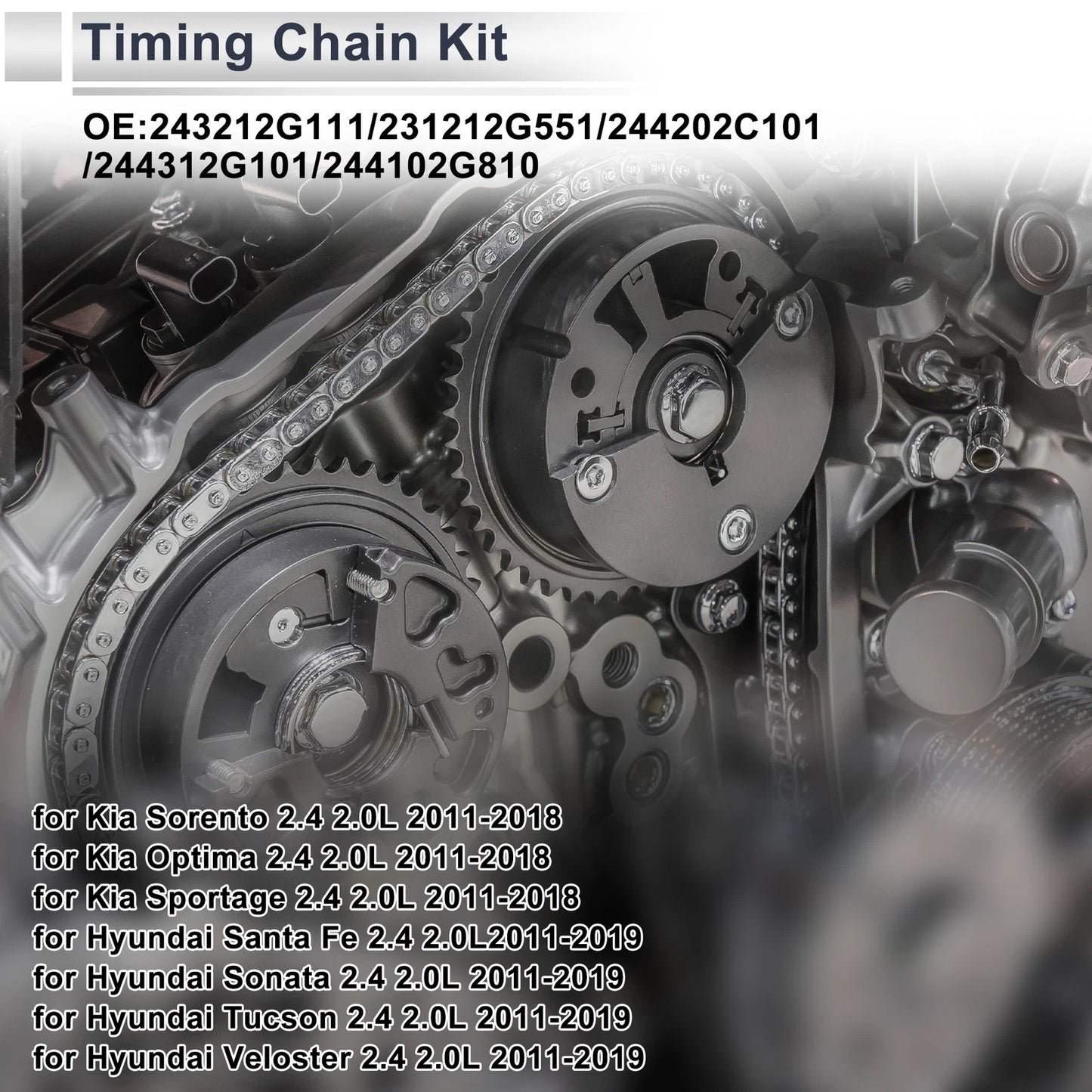 Timing Chain Kit No.243212G111 for Kia Sorento, Optima