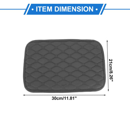 Armrest Pad with Storage for Car (11.81"x8.26", Grey)