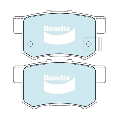Rear Brake Pads Set GCT for Honda Accord CL CM (2003-2008)