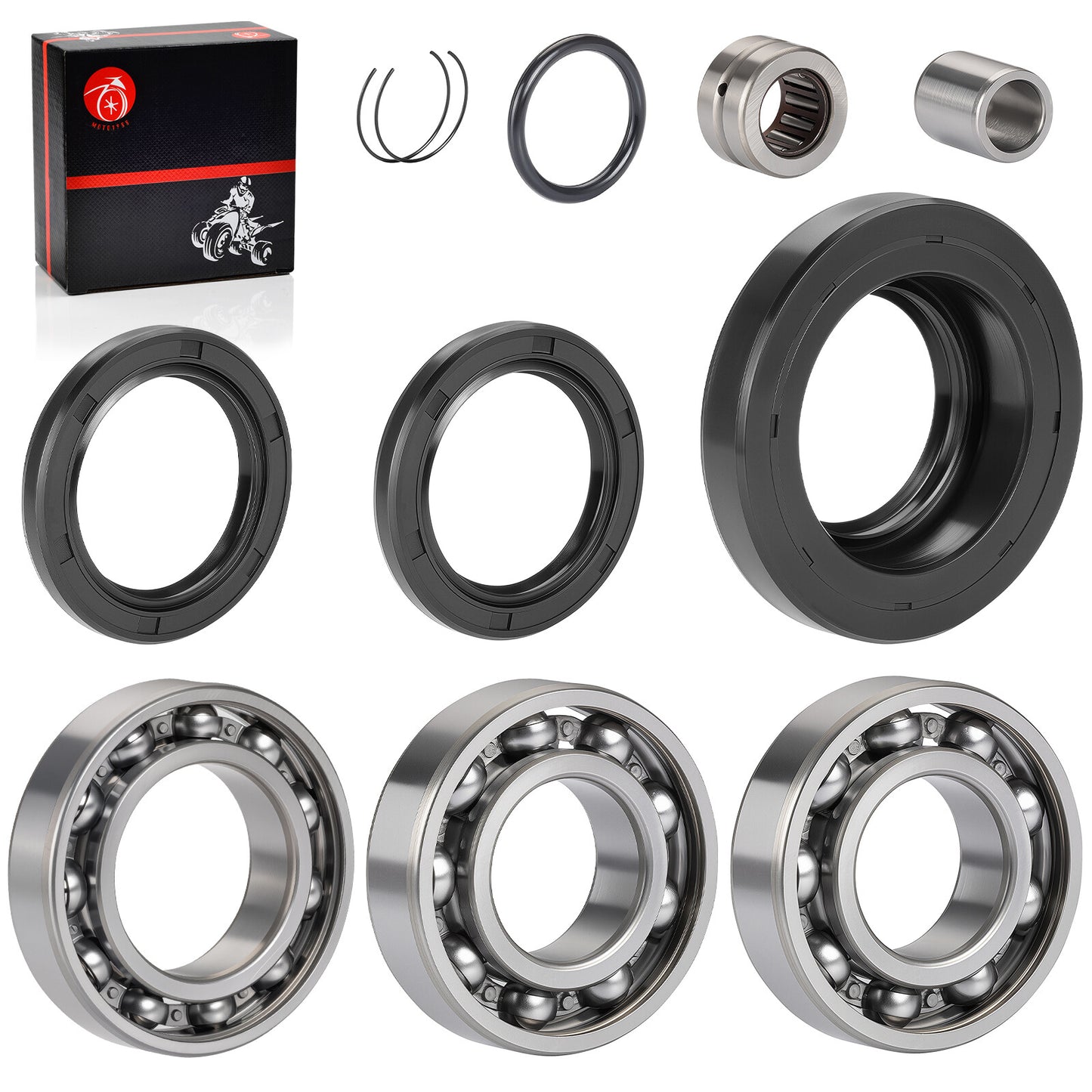 Rear Differential Bearing Seal Kit for Honda Rubicon TRX500 (2001–2023)