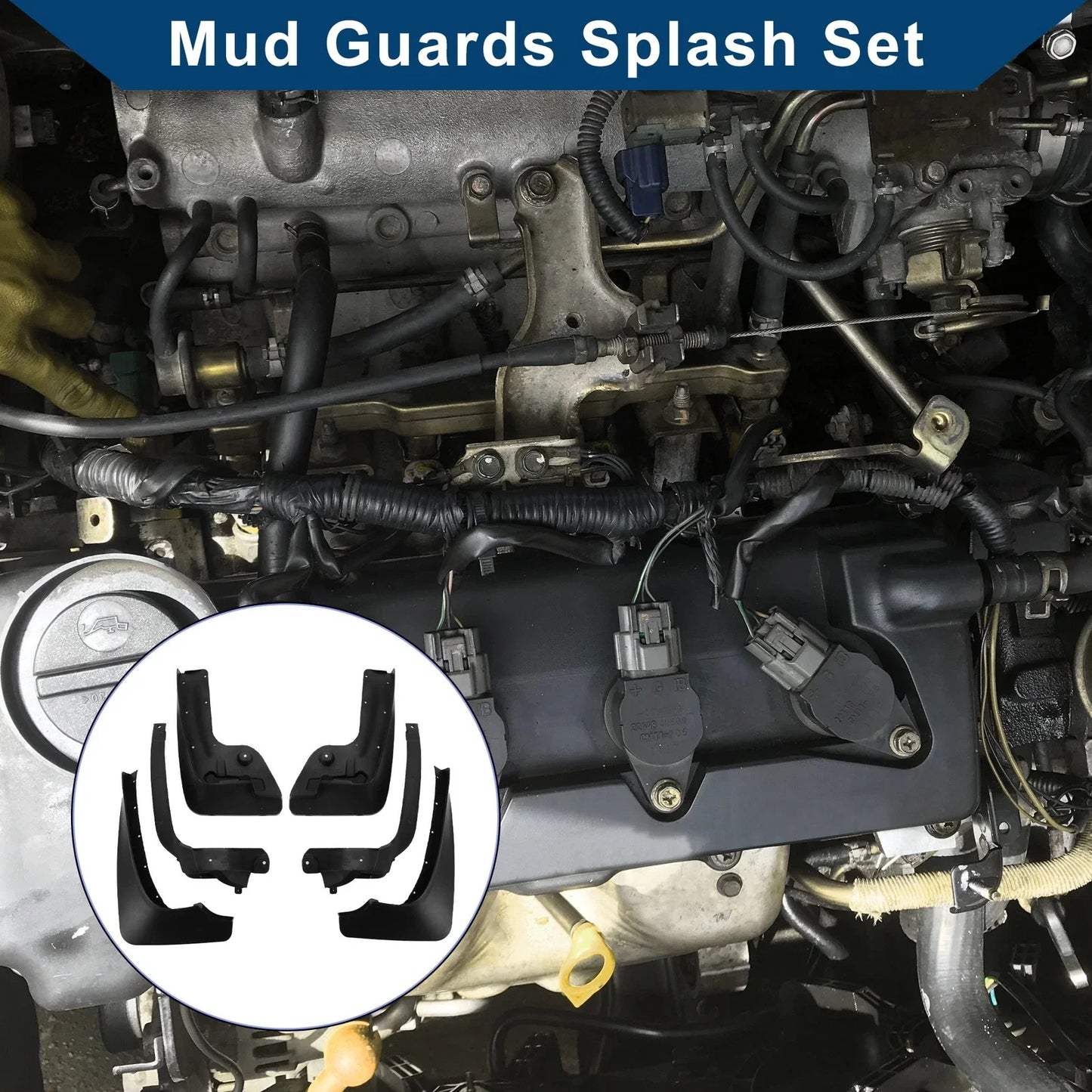 Mud Flaps Splash Guards for BMW 5 Series GT (2012 - 2015)