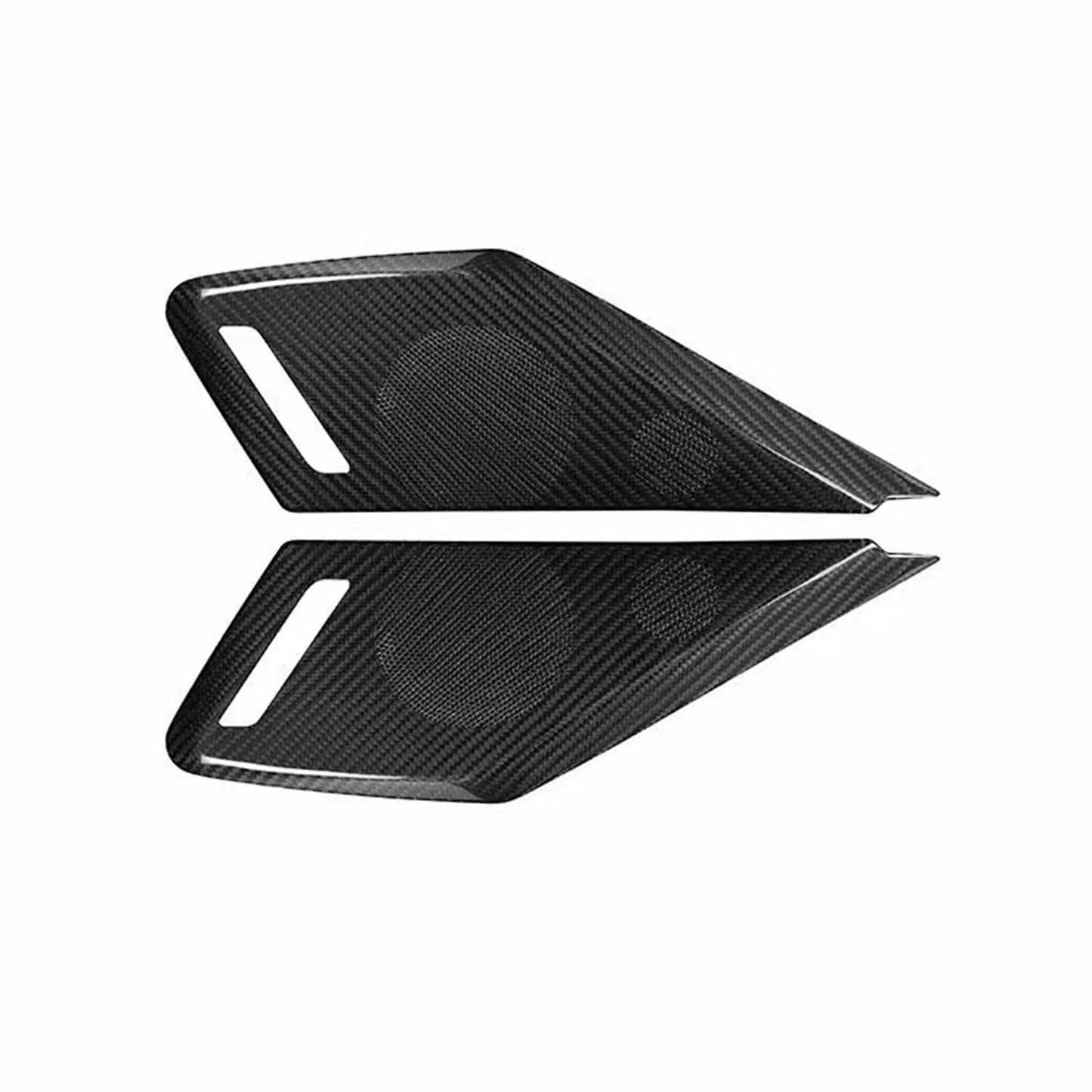 1 Pair Carbon Fiber Door Horn Covers for Chevrolet Corvette C8 (2020-2023)