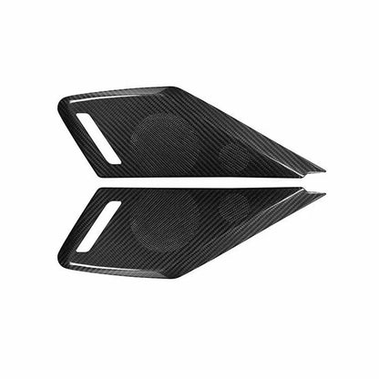 1 Pair Carbon Fiber Door Horn Covers for Chevrolet Corvette C8 (2020-2023)