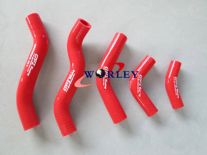 Aluminum Radiator & Red Hoses for Honda CR125 CR125R (1998-1999)