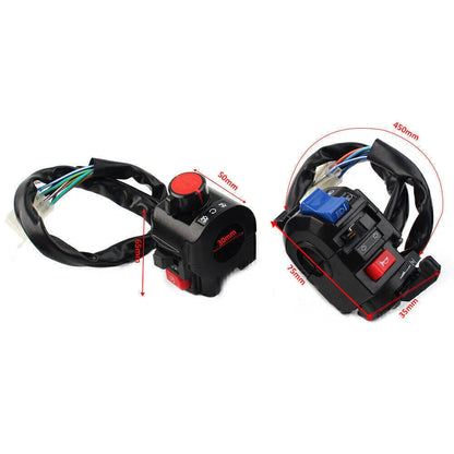 7/8" Motorcycle Handlebar Switch Control Assembly