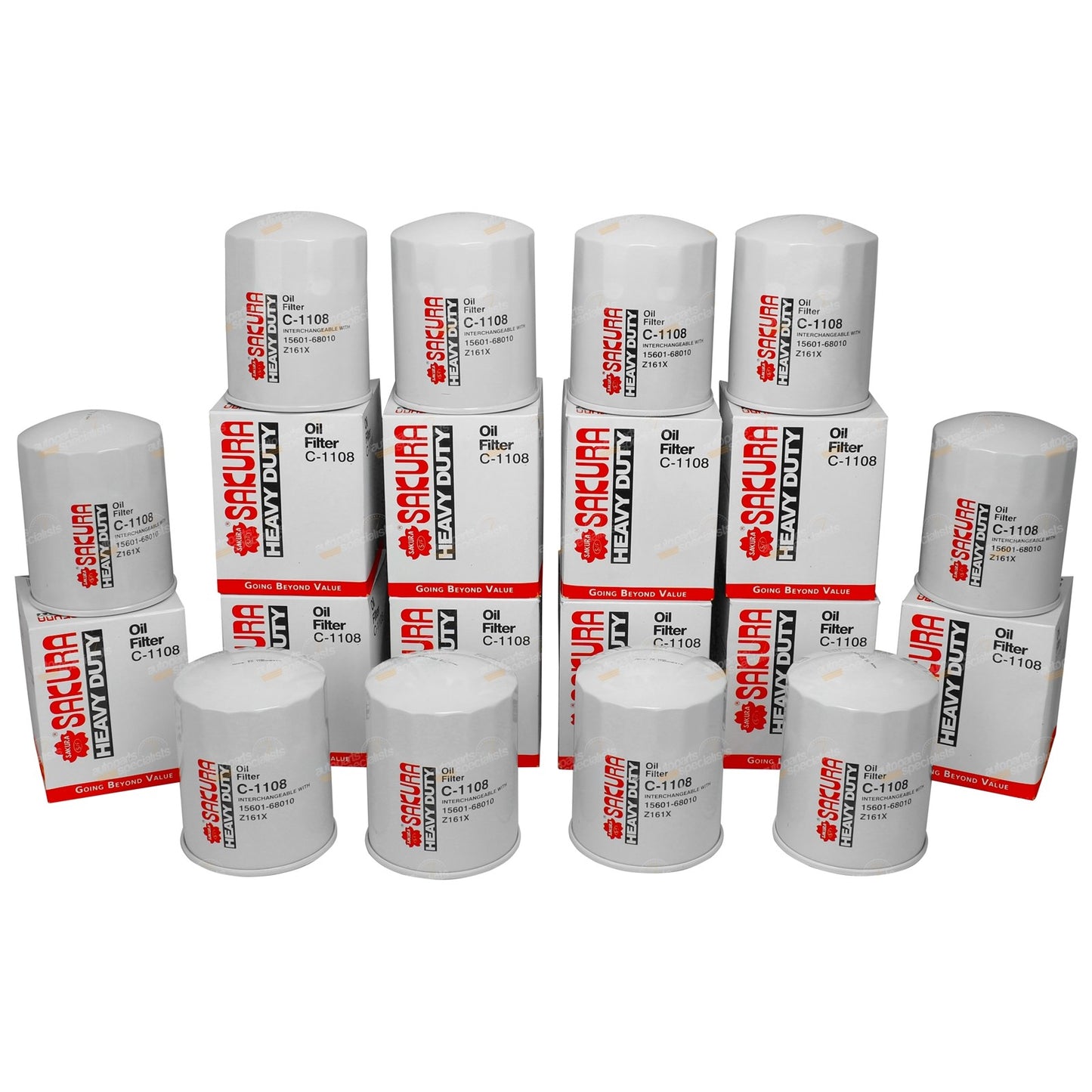 10 Pack Oil Filters for Toyota Coaster Bus (1980–1992)