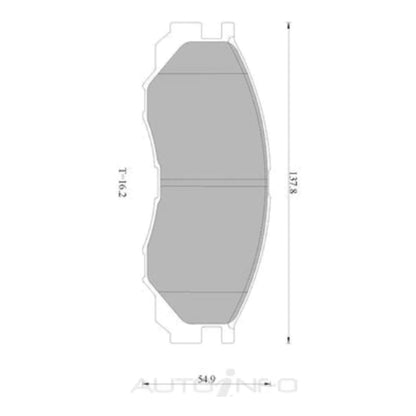 Brake Pad Set for Mitsubishi Delica P25 (1994-2006)