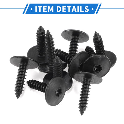 10X Fender Liner Splash Shield Bumper Cover Screw for Audi A4 (1996–2016)