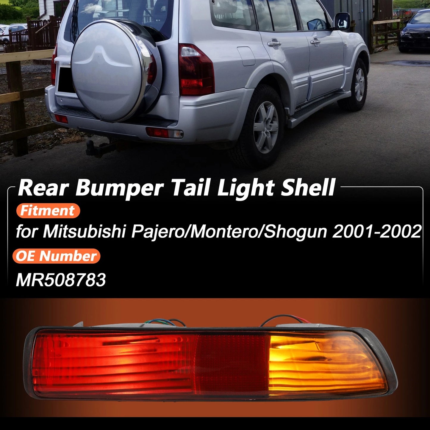 Rear Bumper Tail Light Shell No.MR508783 for Mitsubishi Pajero/Montero (1991–1999)