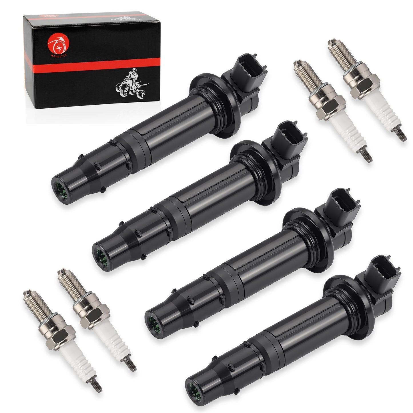 Ignition Coils with Spark Plugs for Yamaha YZF R6/R6S (2003–2009)