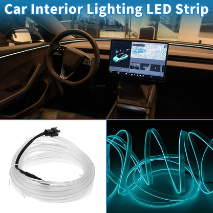 LED Strip Lighting for Car Decoration (12V) - Ice Blue, 3 Meter