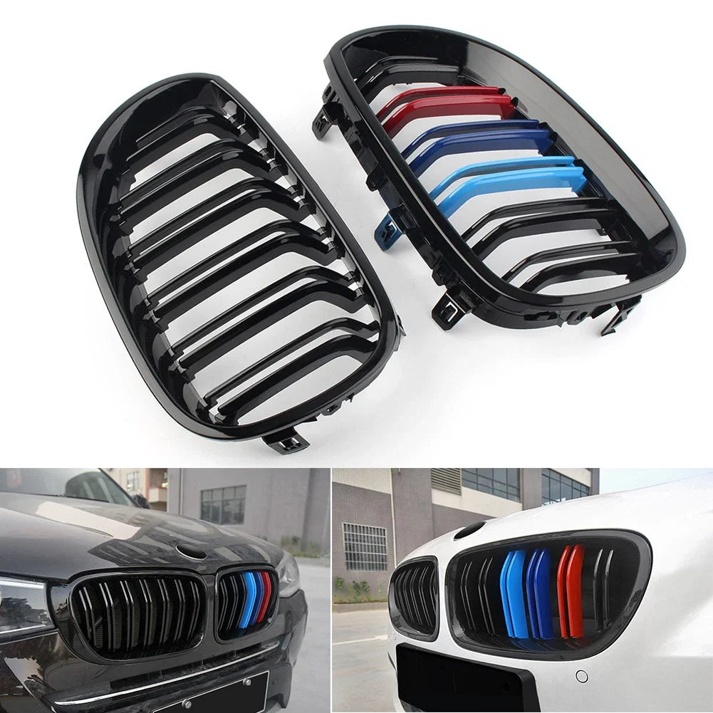 Upper Mesh Grille for BMW E60 E61 5 Series (2003-2010) Gloss Black