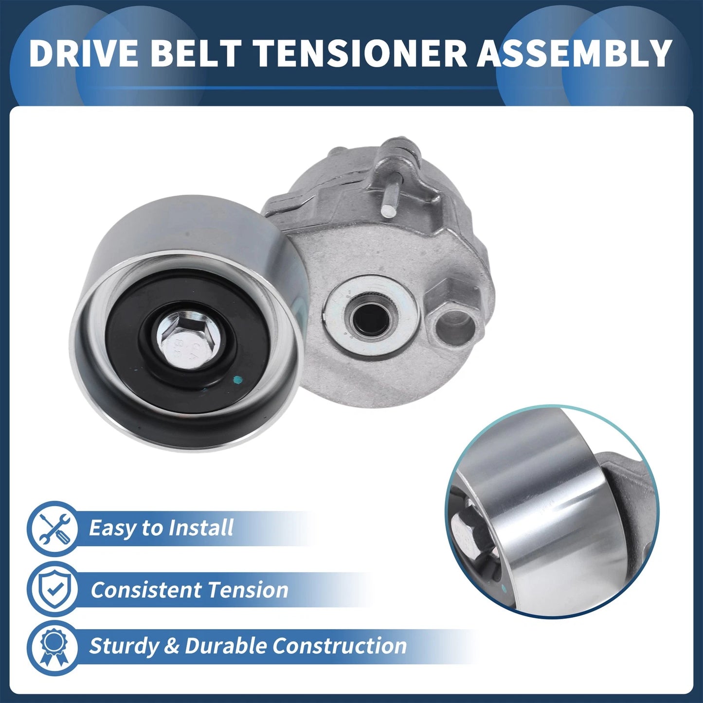Belt Tensioner for Volvo B6 R B7 FE G2 FL (No.20799527) Metal 1 Pc