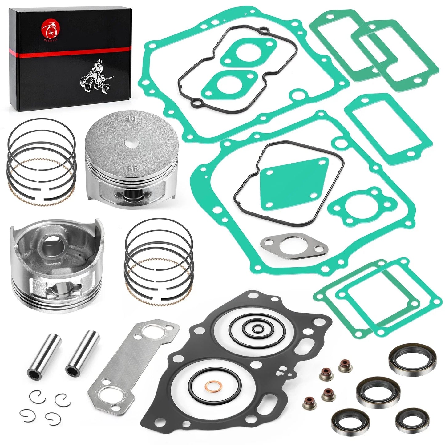 Gasket Piston Ring Rebuild Kit For EZGO Golf Cart Robin 350cc (1996–2008)