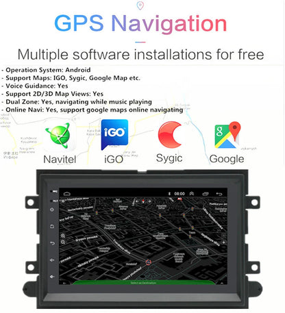 7'' Car Stereo Radio w/ Carplay Android for Ford Edge (2007-2010)
