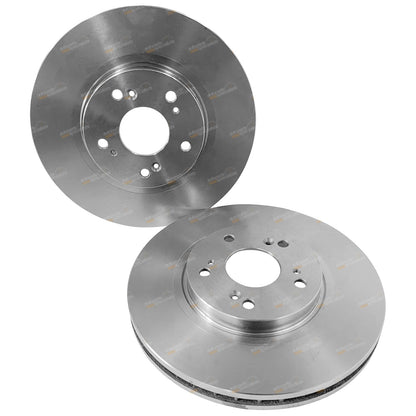 2x Front Disc Brake Rotors for Renault Scenic J84 (2005–2009) 300mm