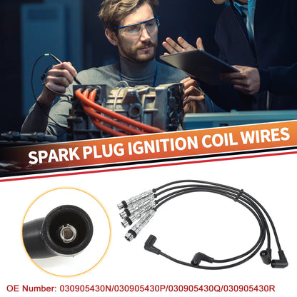 Set of 4 Spark Plug Wire Ignition Coil Cables No.030905430N for VW Lupo (1998–2005)