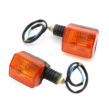 4 x Motorcycle Indicators Yellow Lens for Honda, Yamaha, Suzuki, Kawasaki
