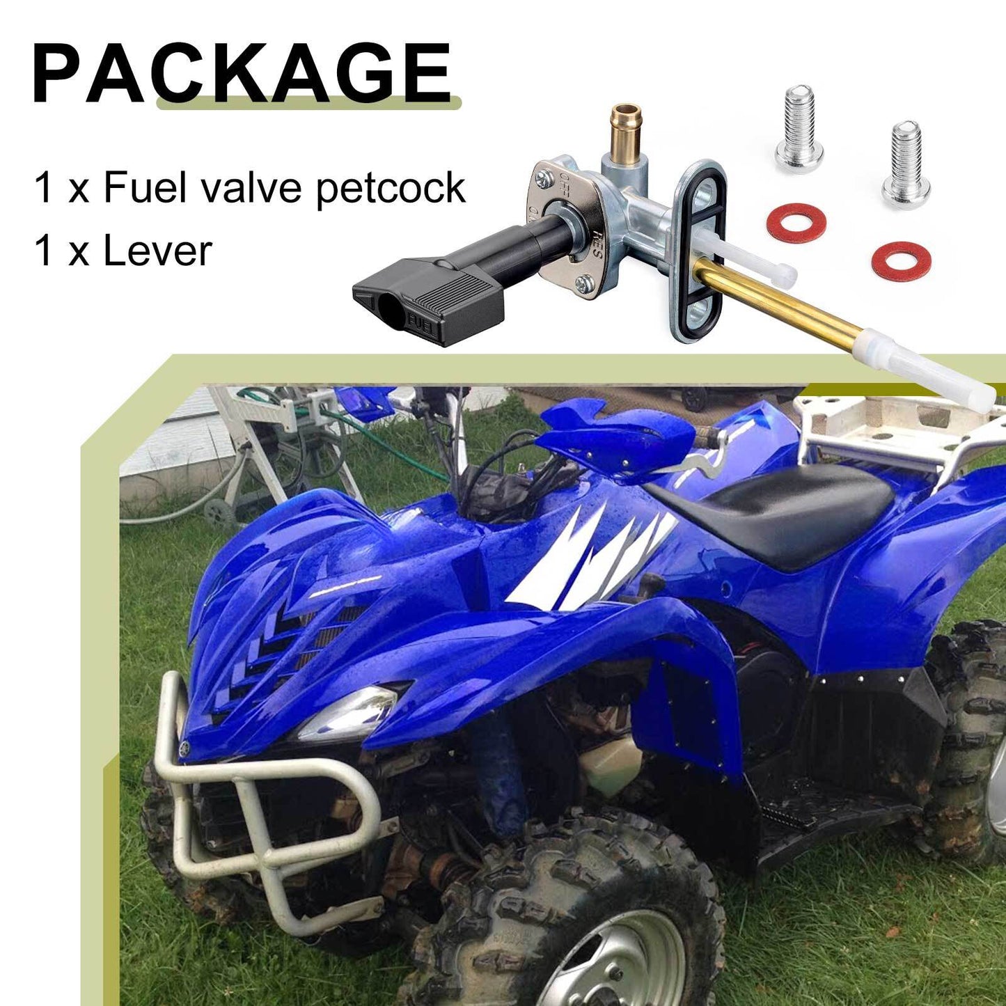 Fuel Valve Petcock for Yamaha YFM450FX Wolverine 450 (2006–2010)