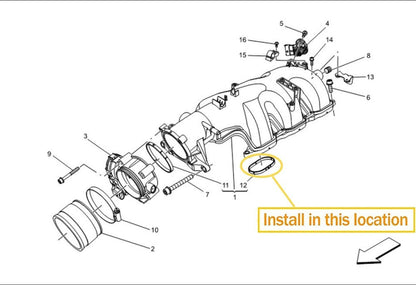 Intake Manifold Pad for Maserati Quattroporte Ghibli Levante (2014–2023)
