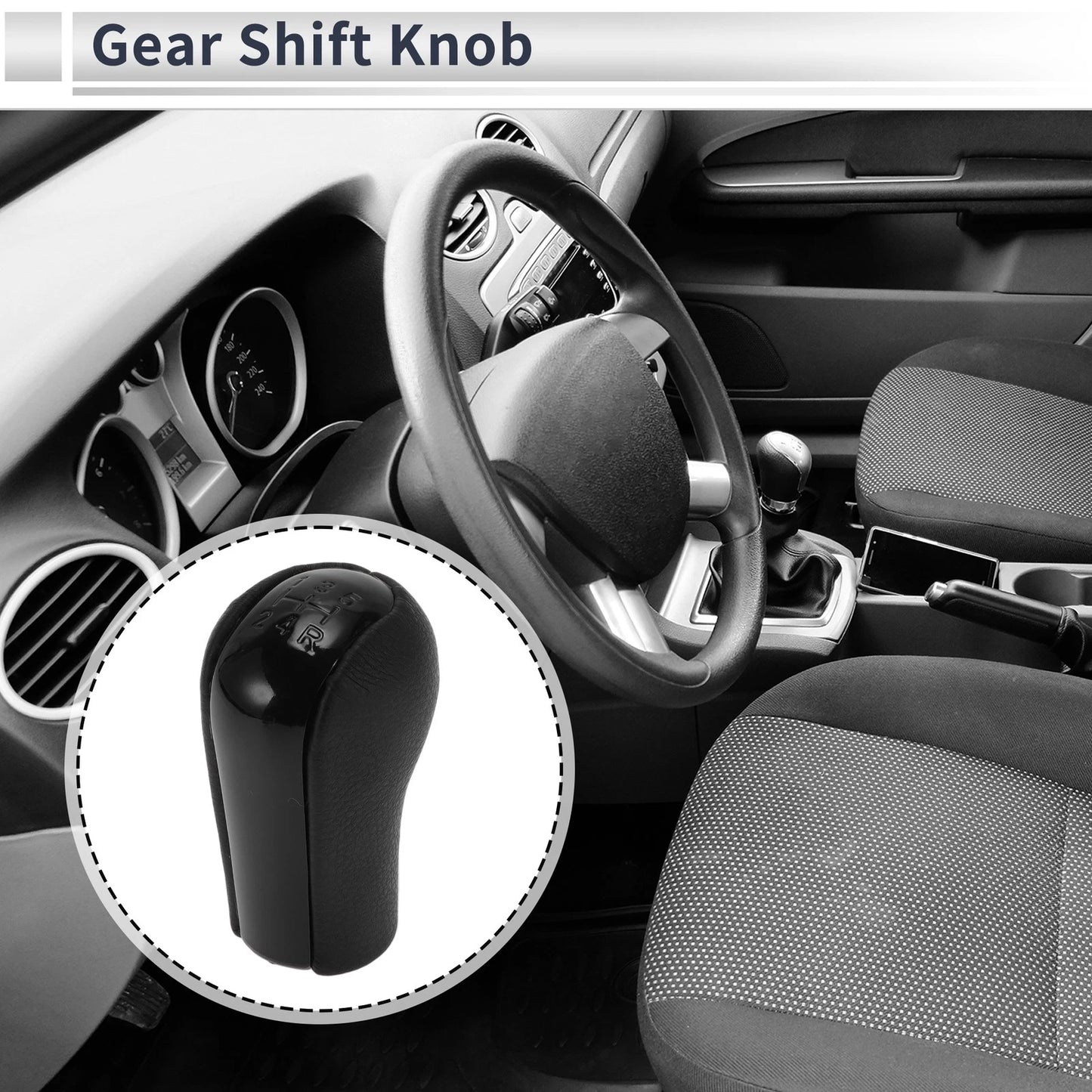 5 Speed Manual Gear Shift Knob for Toyota RAV4 (1992–2009) Plastic Leather