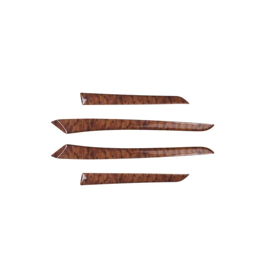4x Brown Wood Inner Door Strip Decor Trim for Toyota Camry (2007–2011)