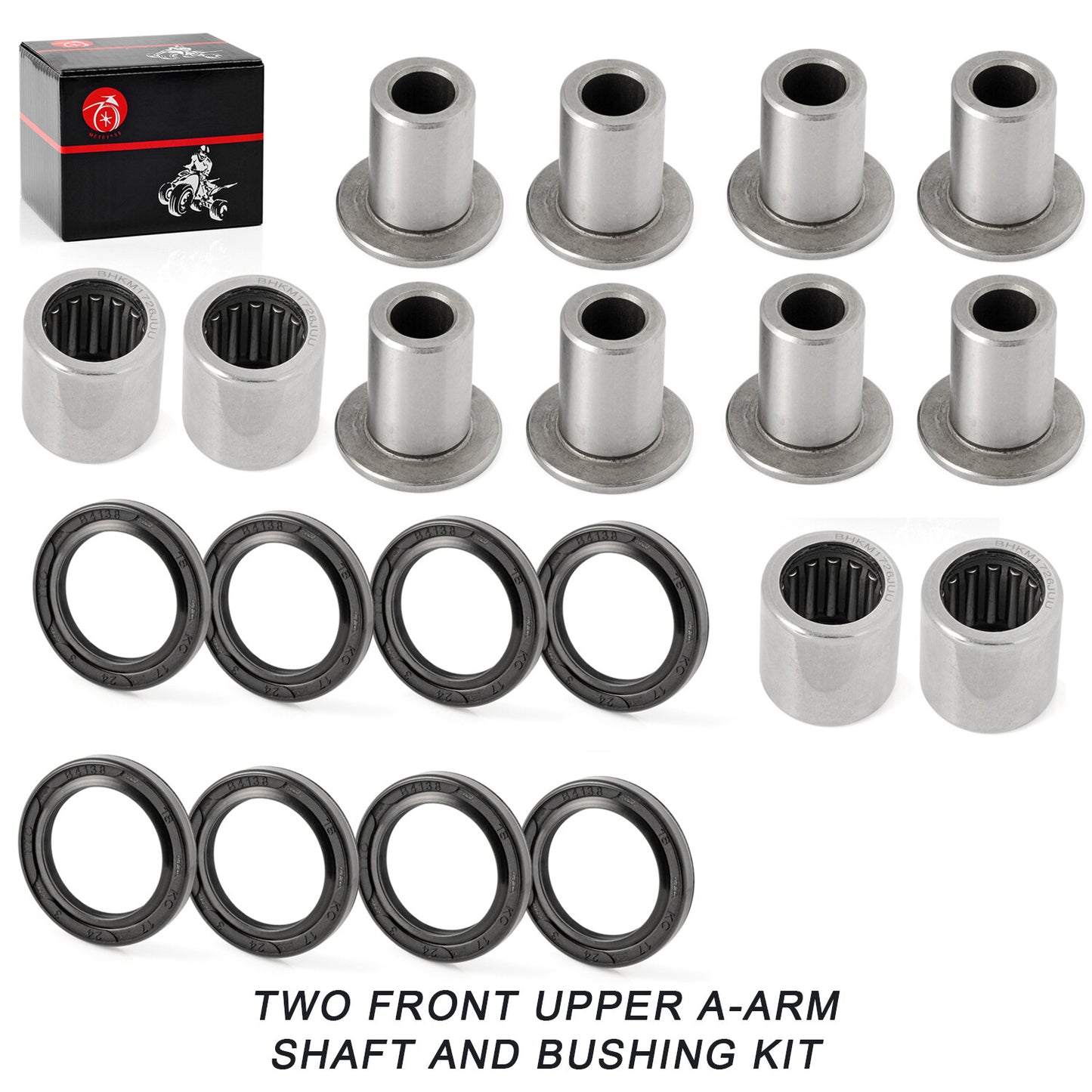 2X Front Upper A Arm Bushing Seal for Suzuki Quadsport Z400 (2003–2014)