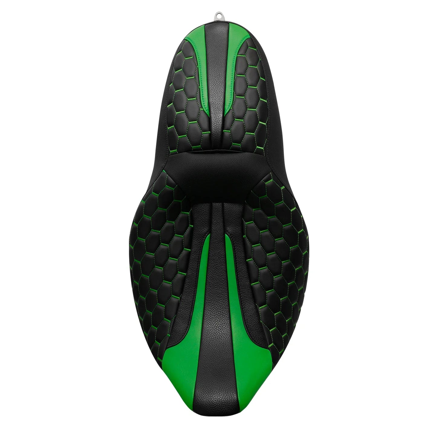 Black Green Driver Passenger Seat for Harley Touring Street Road Glide (09-23)