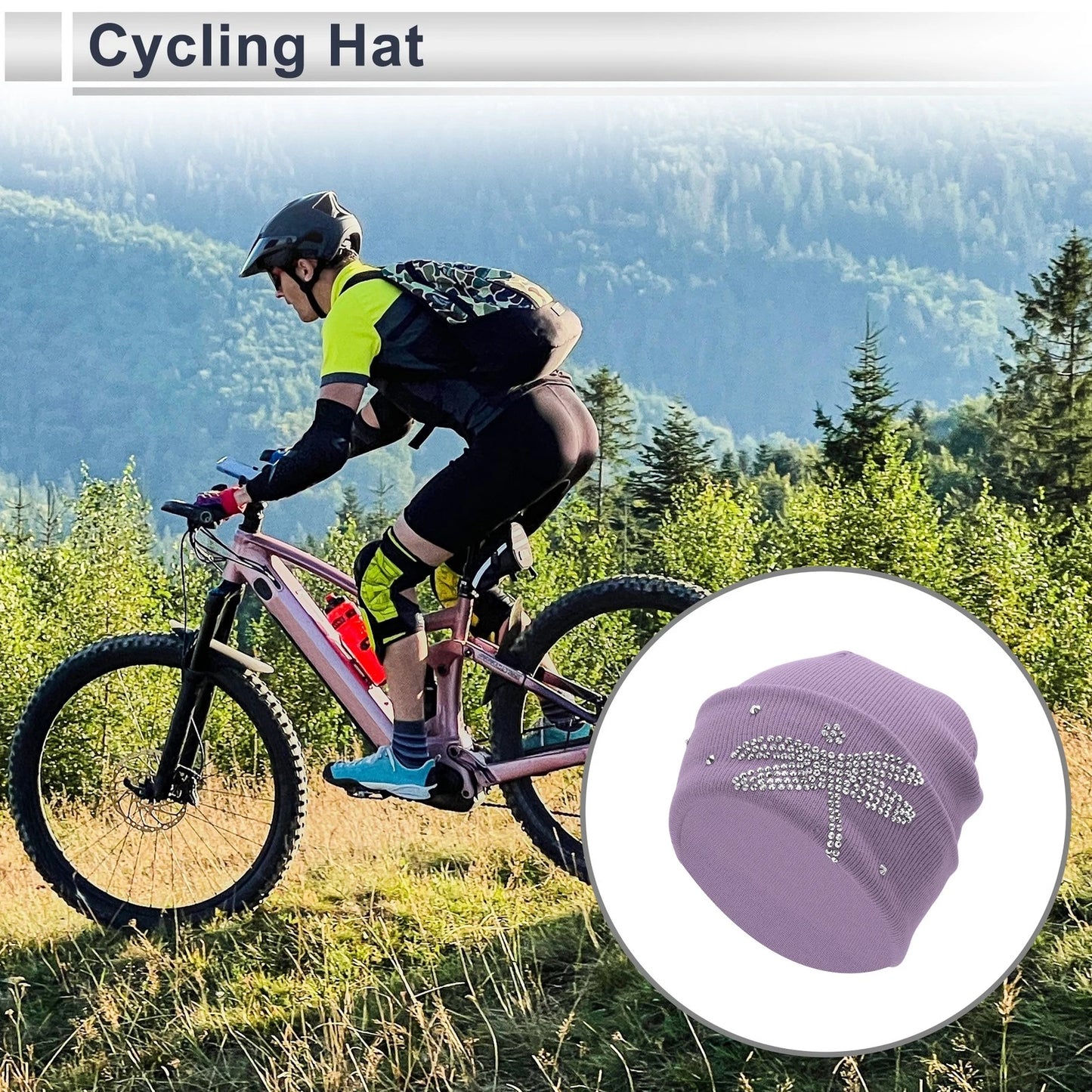 Cycling Hat for Drilling Purple (22x20cm)