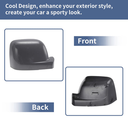 Right Driver Side Mirror Cover Cap for Fiat Talento (2016–2020) Gray
