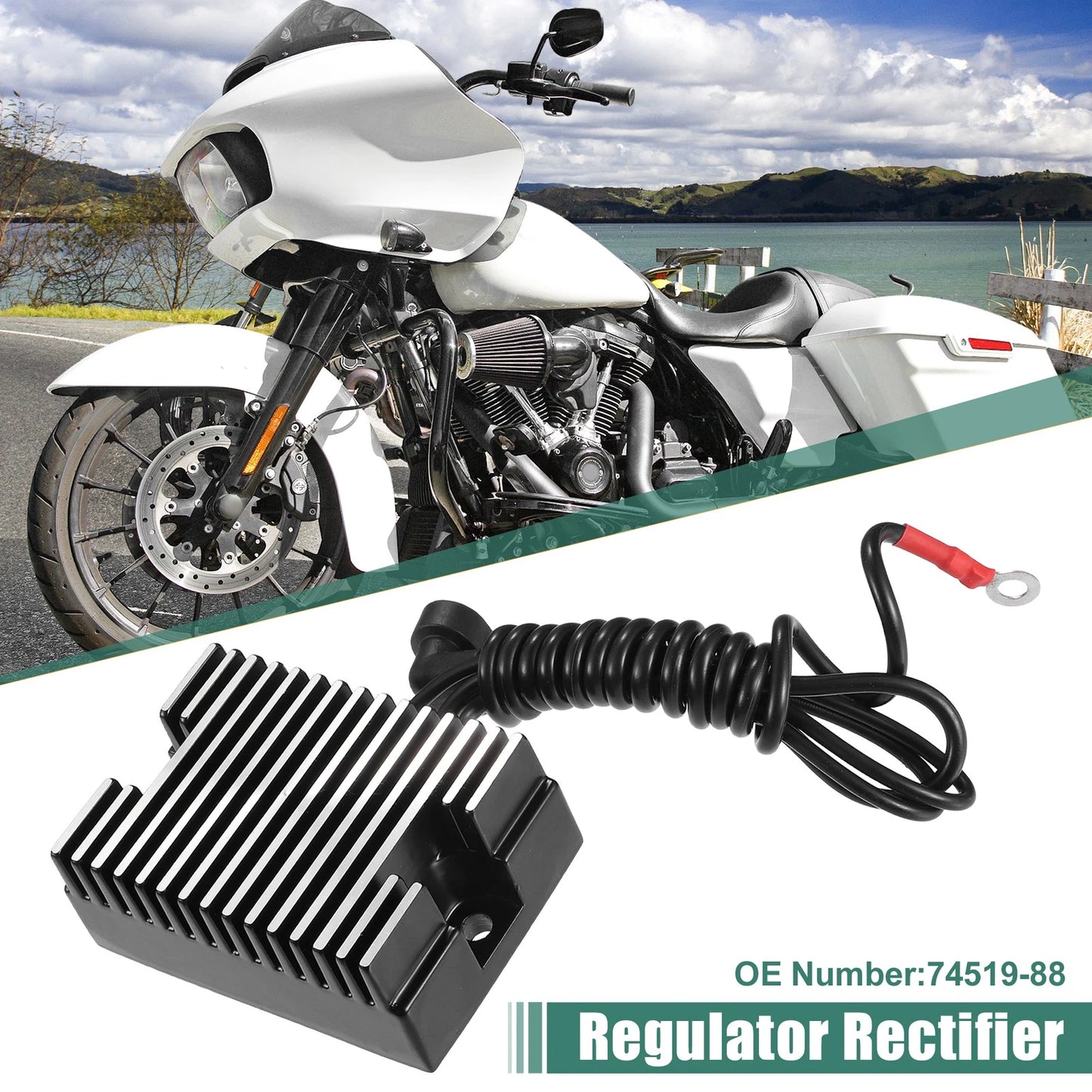 Voltage Regulator Rectifier for Harley (1988) No. 74519-88