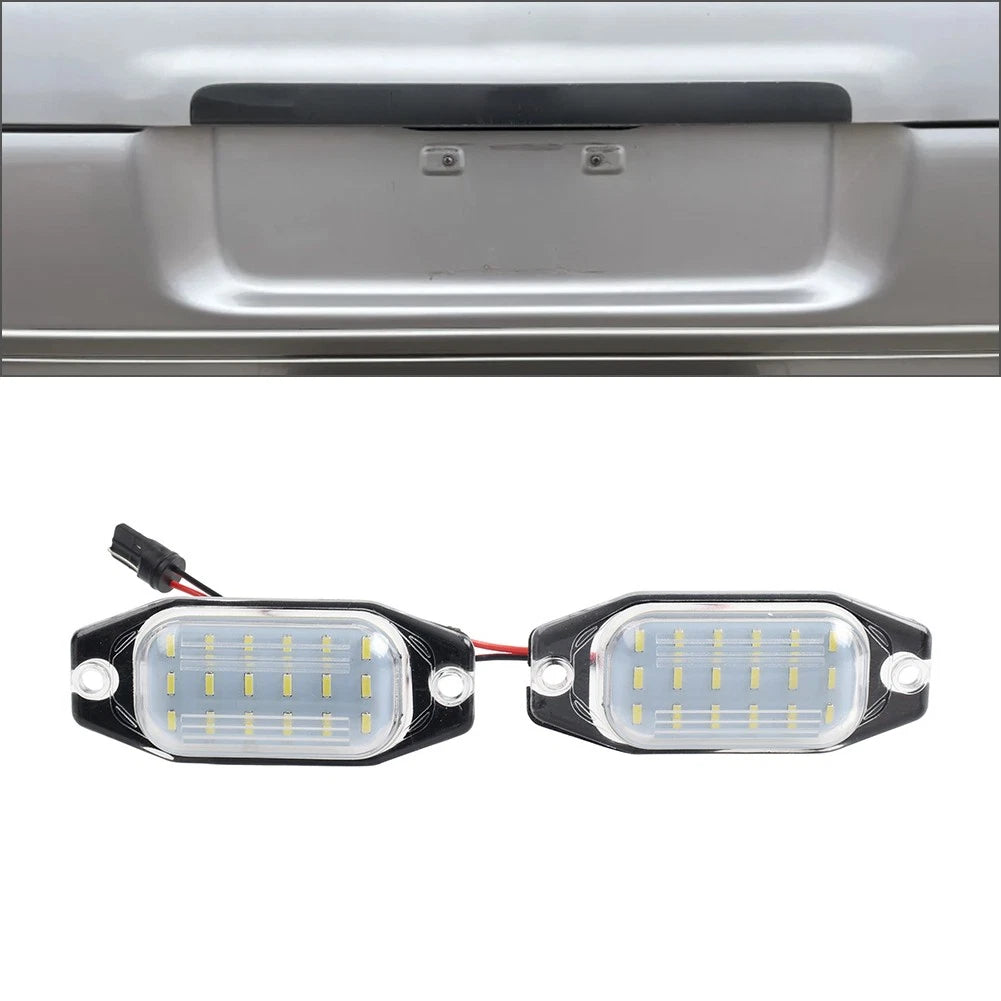2X Rear License Plate Light Lamp for Toyota FJ Cruiser, Land Cruiser FJ80 (2007–2014)