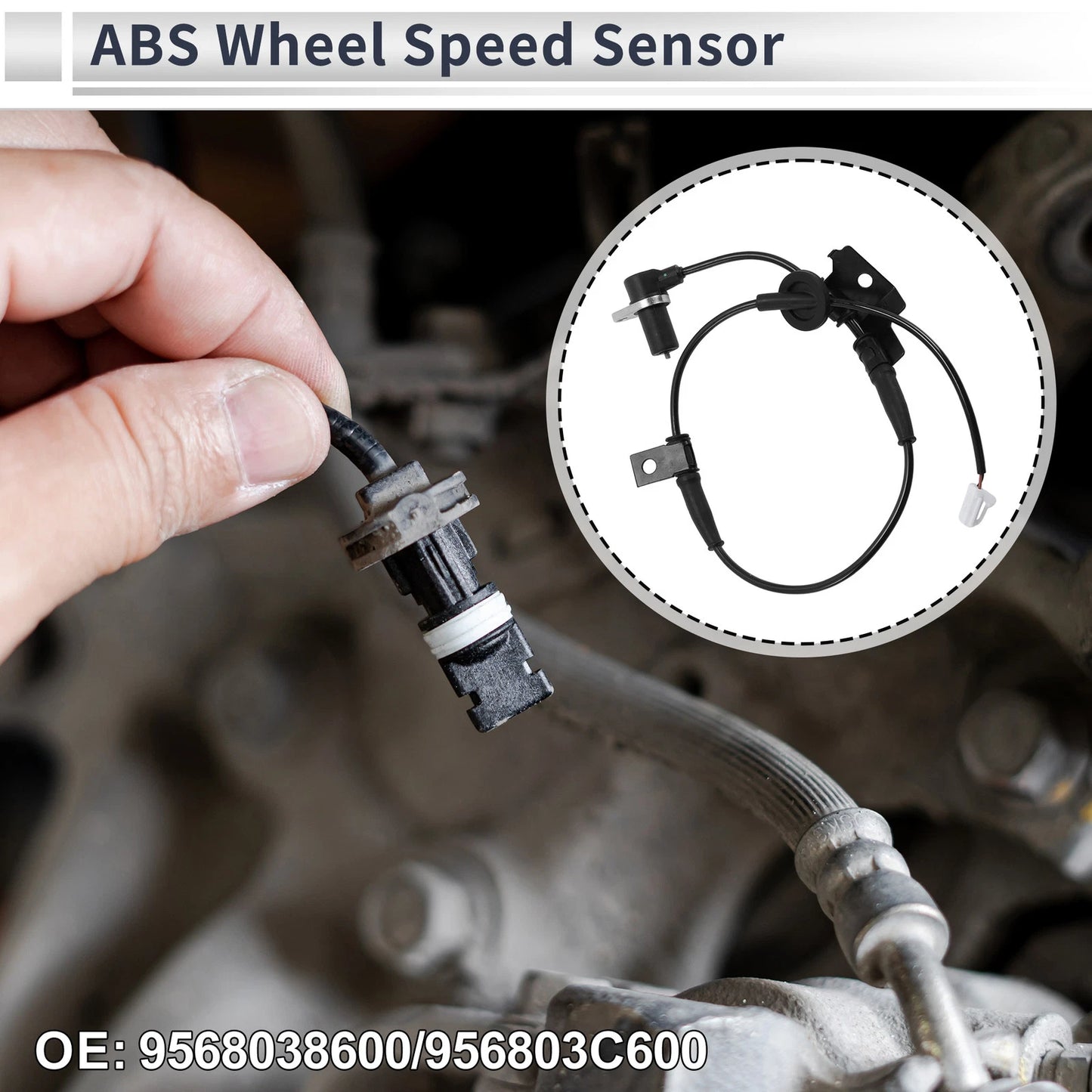 ABS Wheel Speed Sensor No. 9568038600/956803C600 for Hyundai Sonata