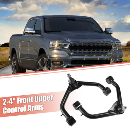 2X Front Upper Control Arms for Dodge Ram 1500 (2006–2023) Black