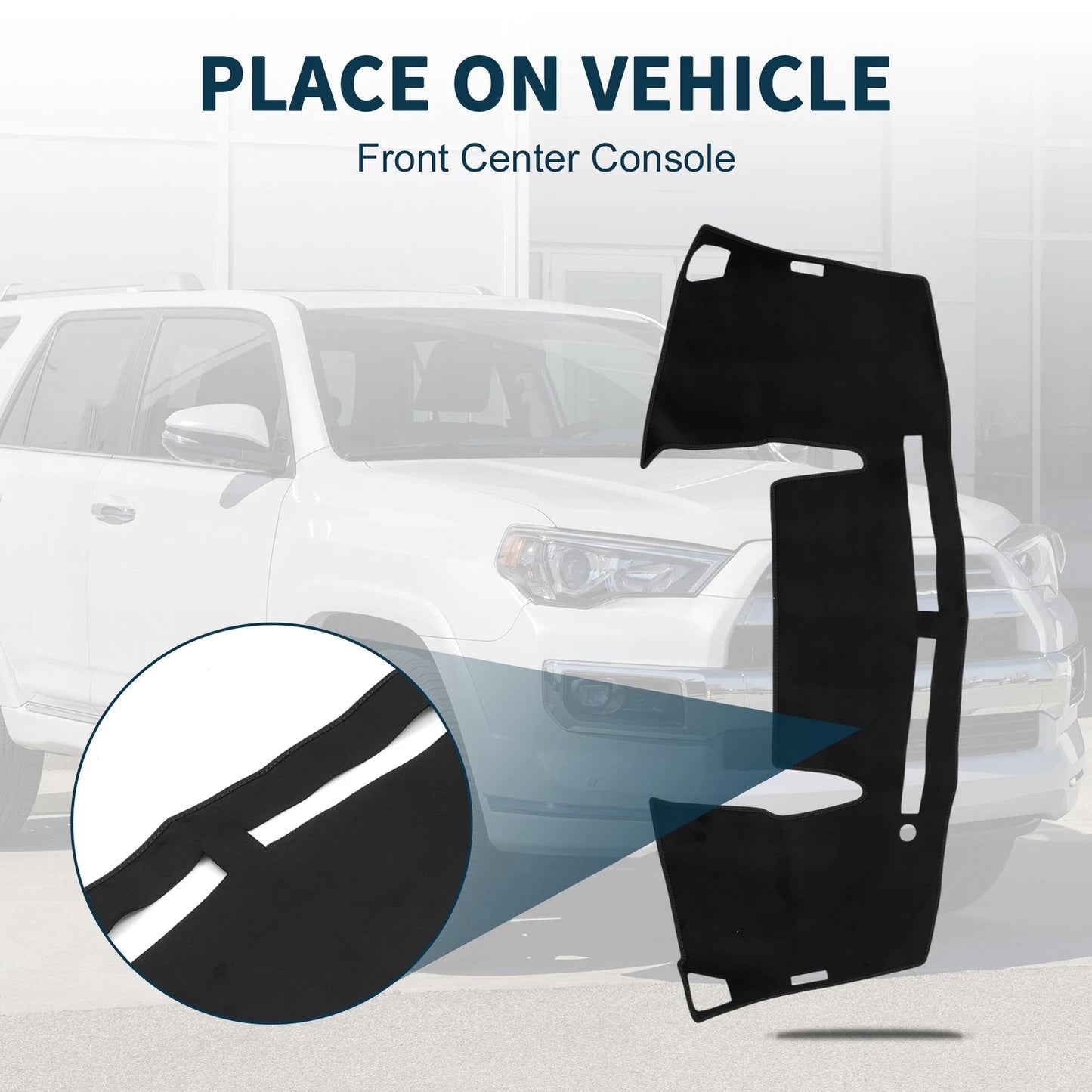 Dashboard Cover Mat for Daihatsu Wake LA700S/LA710S (2014–2023) Black Set