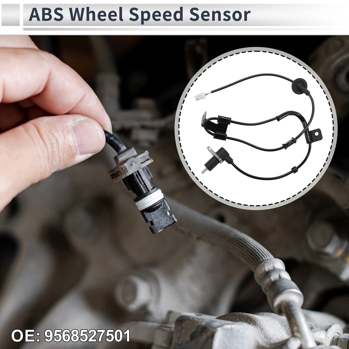 ABS Wheel Speed Sensor No. 9568527501 for Hyundai Tiburon (1999–2001)