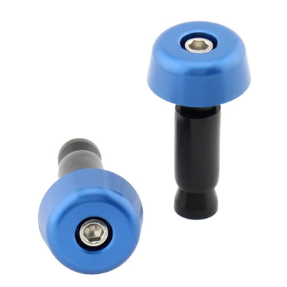 0.5in Handlebar Hand Grips & End Caps for Universal Motorcycle - Blue