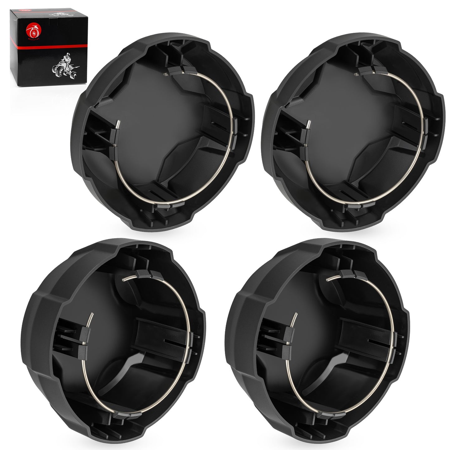 Set of 4 Wheel Rim Caps for Polaris Ranger 570 Crew (2015–2021)