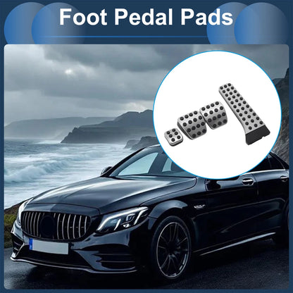 4Pcs Accelerator Pedal Covers for Mercedes Benz C-Class