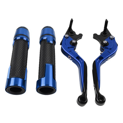 Blue Extendable Brake Clutch Lever Grip Set for BMW S1000R S1000RR (2010-2023)