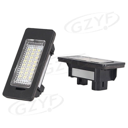 2X White LED License Plate Lights for BMW E39 E60 E70 E82 E90 E92 F30