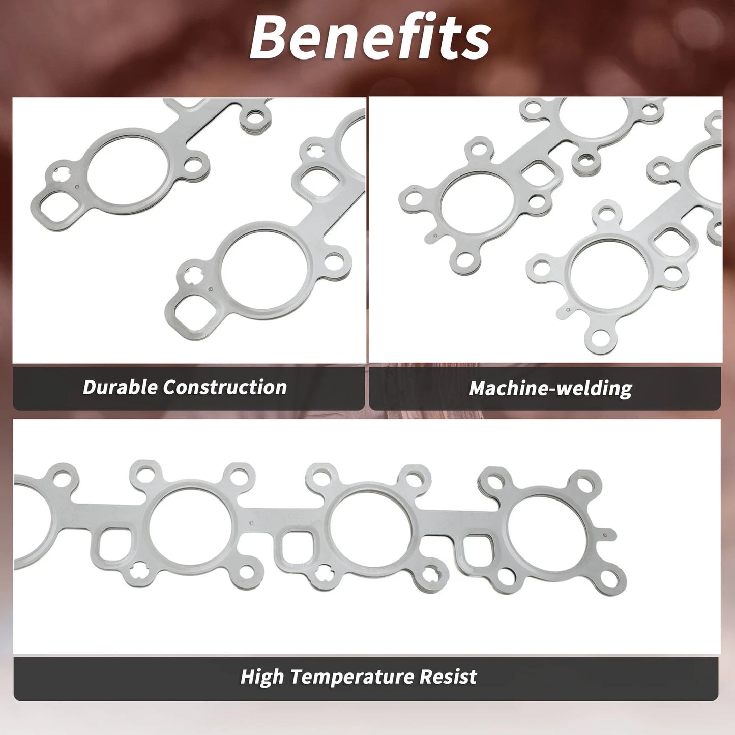 2X Exhaust Manifold Header Gasket for Toyota Land Cruiser (2008–2021) No.1717338020