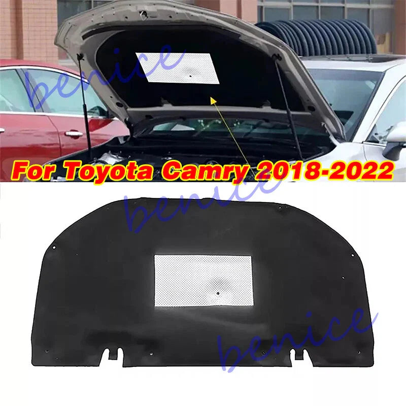 Engine Hood Insulation Cotton Soundproof Heat Pad for Toyota Camry (2018–2022)