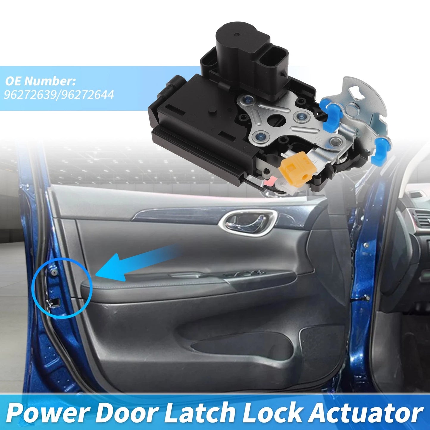 Front Right Power Door Lock Actuator 96272639 for Chevrolet Aveo (2004–2011)