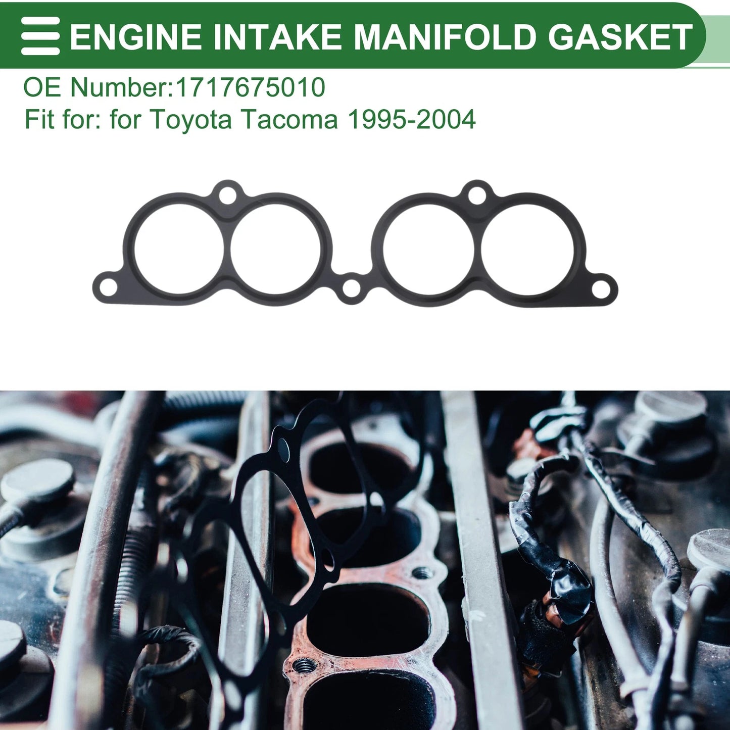 Engine Intake Manifold Gasket for Toyota Tacoma (1995–2004) No. 17176-75010