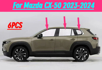 Side Windshield UV Block Sunshade Privacy 6pcs for Mazda CX-50 (2023–2024)