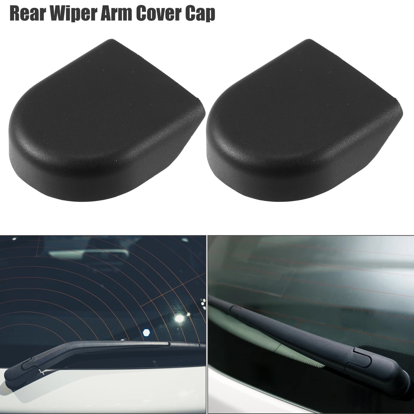 2 Pcs Rear Windshield Wiper Arm Nut Cover Cap for Toyota RAV4